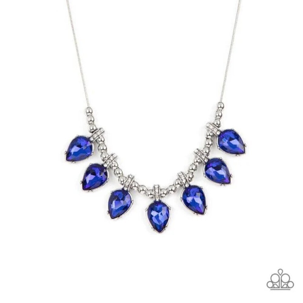 Crown Jewel Couture Blue Necklace